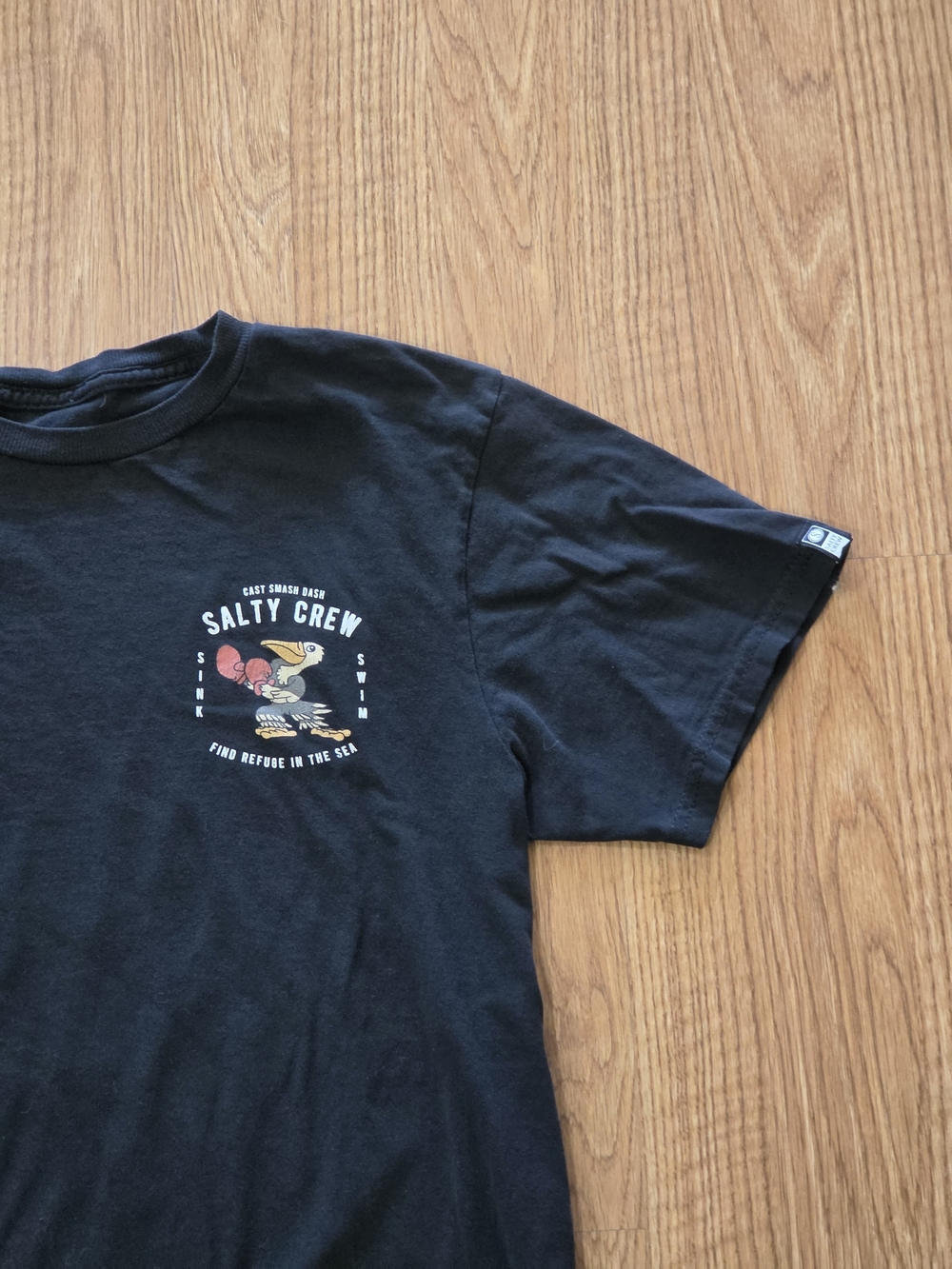 Salty Crew Men's Black Graphic Short Sleeve T-Shirt Size S - Picture 3 of 10